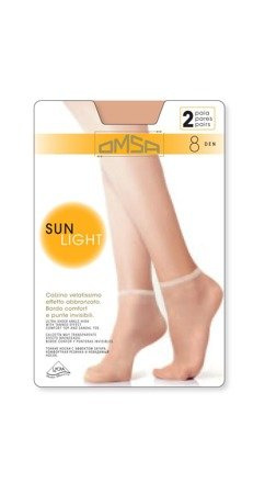 Socks sun light 8den Omsa beige natural