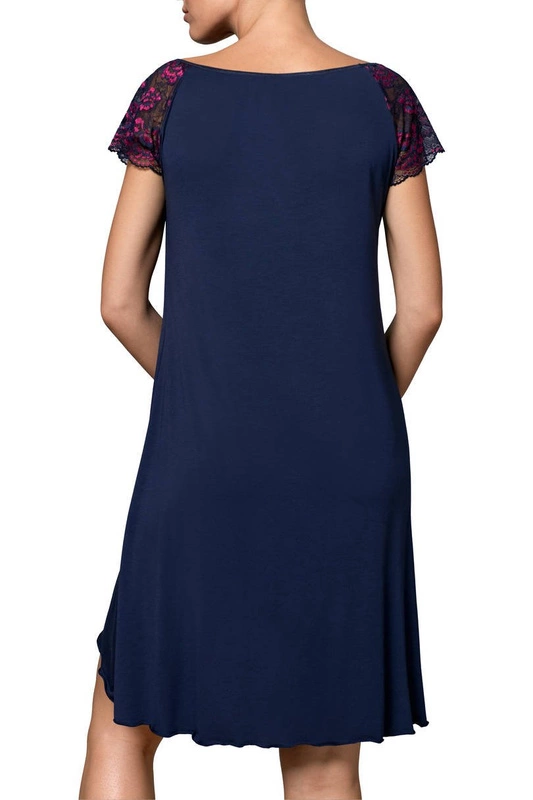 Nightdress with lace Sabrina Nipplex navy blue