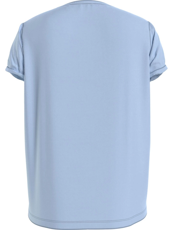 T-shirt damski Tommy Hilfiger błękitny UW0UW04525